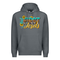 Rock but first jesus Premium Hoodie - NancyCooperArtShop