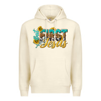 Sandshell but first jesus Premium Hoodie - NancyCooperArtShop