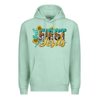 Seafoam but first jesus Premium Hoodie - NancyCooperArtShop
