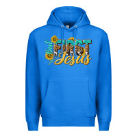 True Royal but first jesus Premium Hoodie - NancyCooperArtShop
