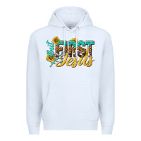 White but first jesus Premium Hoodie - NancyCooperArtShop