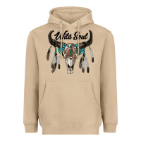 Mushroom wild soul boho skull Heavyweight Hoodie - RanaPortraitStore