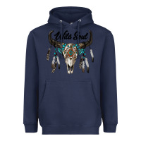 Navy wild soul boho skull Heavyweight Hoodie - RanaPortraitStore