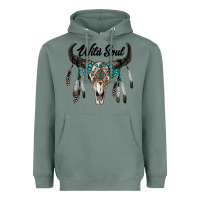 Sage wild soul boho skull Heavyweight Hoodie - RanaPortraitStore