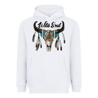 White wild soul boho skull Heavyweight Hoodie - RanaPortraitStore