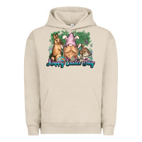 Pigment French Oak Gnome Bunny Happy Eater Day Urban Hoodie - NancyCooperArtShop