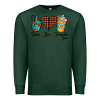 Sports Green Peace Love Pumpkin Spice Premium Sweatshirt - CowhideDigitalArt