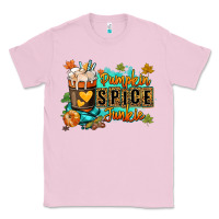 Bubblegum Pink Pumpkin spice junkie Classic Tee - RanaPortraitStore