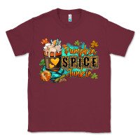 Burgundy Pumpkin spice junkie Classic Tee - RanaPortraitStore
