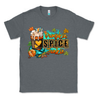 Charcoal Heather Pumpkin spice junkie Classic Tee - RanaPortraitStore