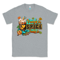 Heather Grey Pumpkin spice junkie Classic Tee - RanaPortraitStore