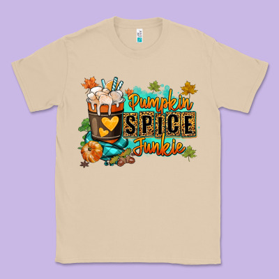 Pumpkin Spice Junkie Classic Tee Designed By Ranaportraitstore