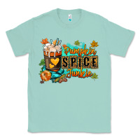 Seafoam Pumpkin spice junkie Classic Tee - RanaPortraitStore