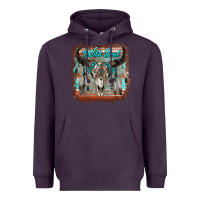 Plum wild soul boho skull with background Heavyweight Hoodie - RanaPortraitStore
