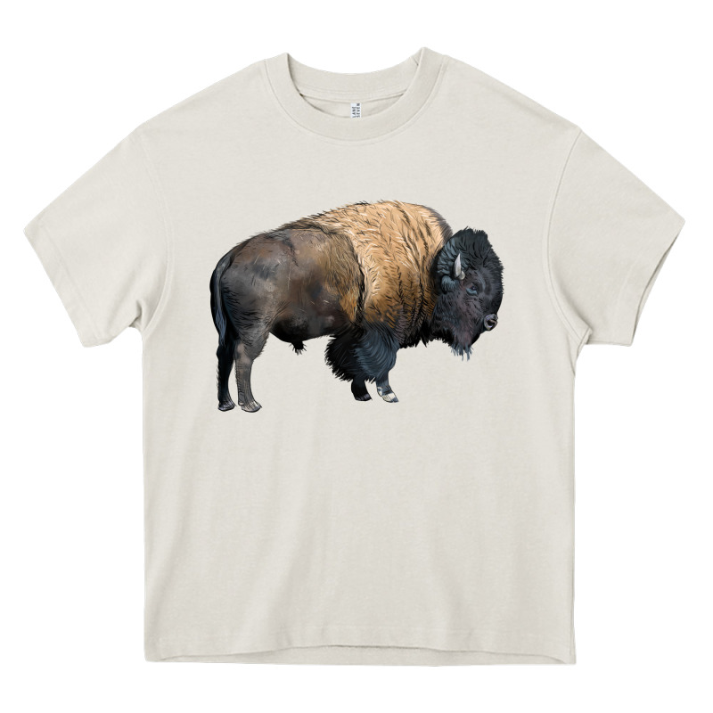 Bison Buffalo Heavy Core Tee by LillyAllenDesigns | Teevron