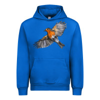 Cobalt Flying American Robin Urban Hoodie - LillyAllenDesigns