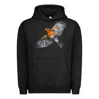 Pigment Black Flying American Robin Urban Hoodie - LillyAllenDesigns