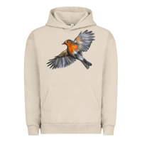 Pigment French Oak Flying American Robin Urban Hoodie - LillyAllenDesigns
