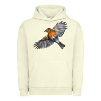 Pigment Pistachio Flying American Robin Urban Hoodie - LillyAllenDesigns