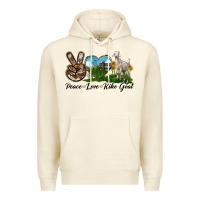 Sandshell Peace Love Kiko Goat Premium Hoodie - LillyAllenDesigns