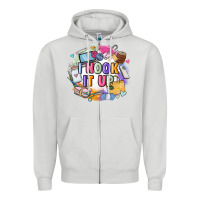 Dove Grey i hook it up  sewing Zipper Hoodie - Zillion Design Studio