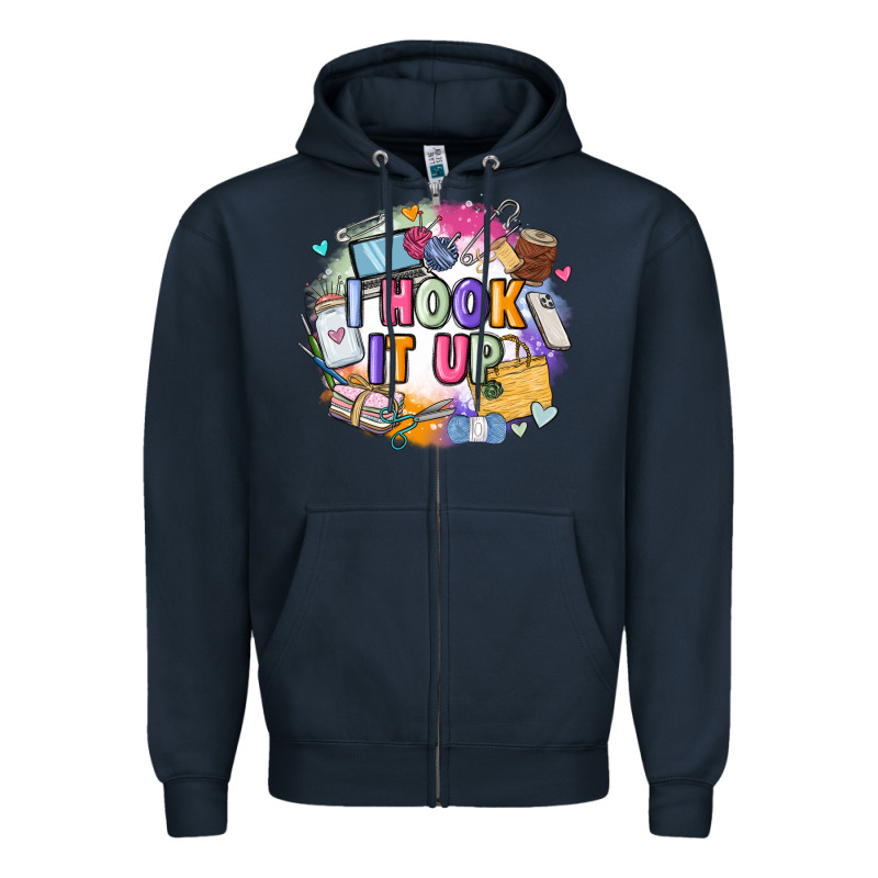 I Hook It Up  Sewing Zipper Hoodie by Zillion Design Studio | Teevron