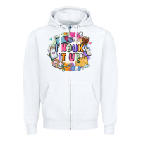 White i hook it up  sewing Zipper Hoodie - Zillion Design Studio