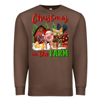 Chestnut christmas on the farm Premium Sweatshirt - FaDigitalArtStudio