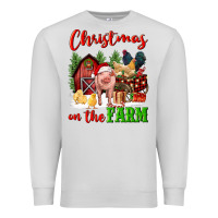 Dove Grey christmas on the farm Premium Sweatshirt - FaDigitalArtStudio