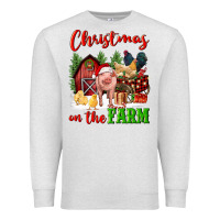 Oatmeal Heather christmas on the farm Premium Sweatshirt - FaDigitalArtStudio