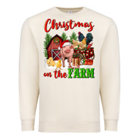 Sandshell christmas on the farm Premium Sweatshirt - FaDigitalArtStudio