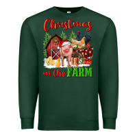 Christmas On The Farm Premium Sweatshirt | Teevron