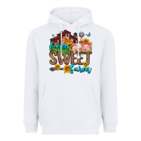 White farm sweet farm Heavyweight Hoodie - Zillion Design Studio