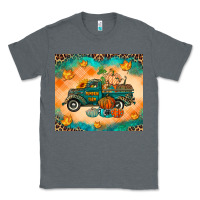 Charcoal Heather Pumpkin farm Classic Tee - RanaPortraitStore