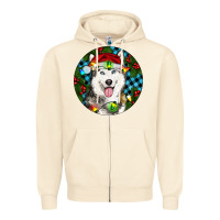 Sandshell Christmas Husky Zipper Hoodie - RanaPortraitStore