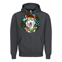 Smoke Christmas Husky Zipper Hoodie - RanaPortraitStore