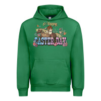 Emerald Happy Easter Day Rodeo Urban Hoodie - NancyCooperArtShop