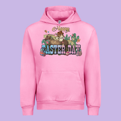 Happy Easter Day Rodeo Urban Hoodie Designed By Nancycooperartshop