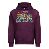 Mauve Wine Happy Easter Day Rodeo Urban Hoodie - NancyCooperArtShop