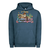 Pigment Midnight Navy Happy Easter Day Rodeo Urban Hoodie - NancyCooperArtShop
