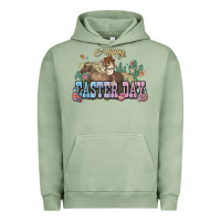 Pigment Oil Green Happy Easter Day Rodeo Urban Hoodie - NancyCooperArtShop