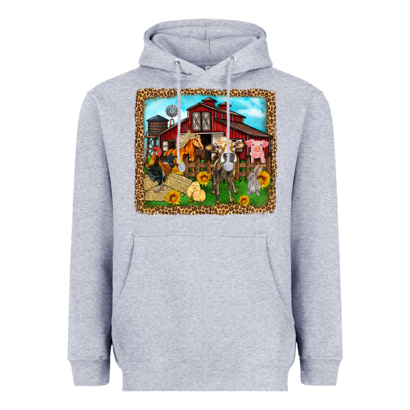 Farm Life Heavyweight Hoodie by Zillion Design Studio | Teevron