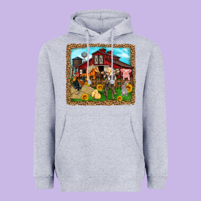 Farm Life Heavyweight Hoodie Designed By Zillion Design Studio