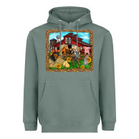 Sage farm life Heavyweight Hoodie - Zillion Design Studio