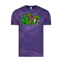 Cloud Purple st patricks day western hearts Vintage Tee - Artiststas