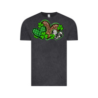 Vintage Black st patricks day western hearts Vintage Tee - Artiststas