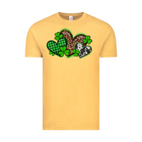 Vintage Mustard st patricks day western hearts Vintage Tee - Artiststas