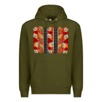 Army Green ladybug brushstrokes Premium Hoodie - BarkalooDesign