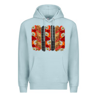 Blue Mist ladybug brushstrokes Premium Hoodie - BarkalooDesign