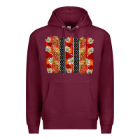 Burgundy ladybug brushstrokes Premium Hoodie - BarkalooDesign